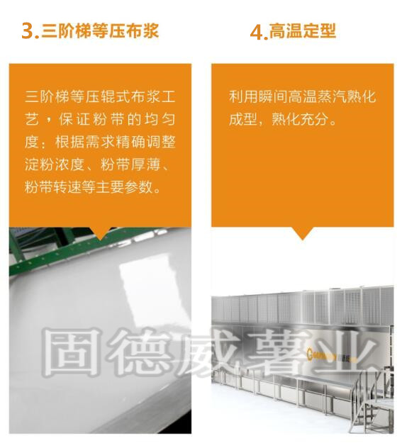 全自动粉条机生产线特点和工序流程